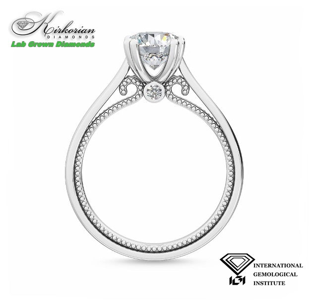 Солитер годежен пръстен с диамант 1.15ct от бяло злато 18K | Lab Grown | IGI сертификат | Код: LG3250
