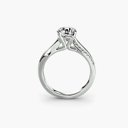 The Split Shank Pavé Solitaire