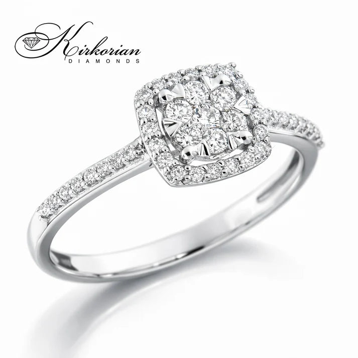 годежен пръстен с естествени диаманти 0.30 ct