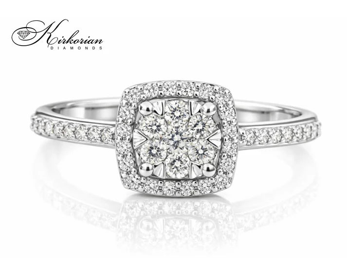 halo годежен пръстен с диаманти