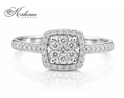 halo годежен пръстен с диаманти