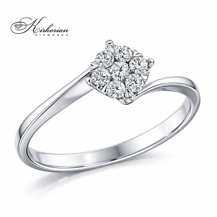 луксозен годежен пръстен с диаманти брилянт