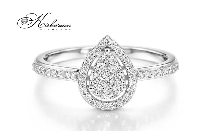 годежен пръстен halo дизайн с диаманти