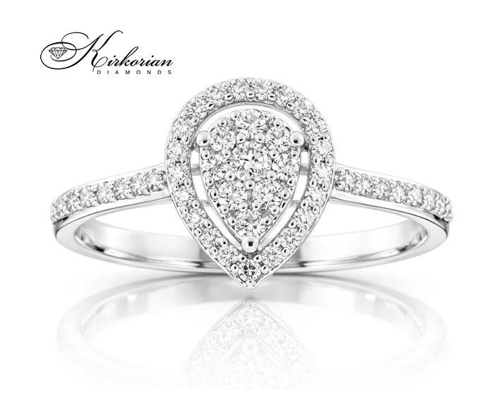 профил на годежен пръстен бяло злато 14К