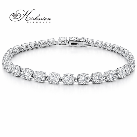 Гривна бяло злато 14 карата с диаманти 2.03 карата код:RN239