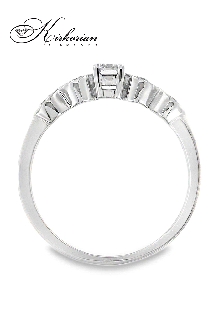 Годежен пръстен с диамант 0.20 ct в бяло злато 18К – стил и качество на цени от производител