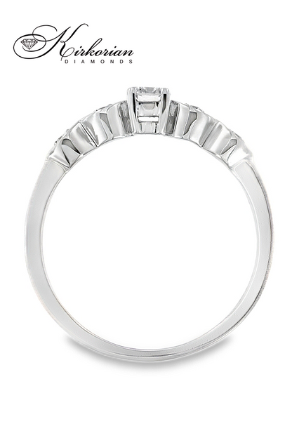 Годежен пръстен с диамант 0.20 ct в бяло злато 18К – стил и качество на цени от производител