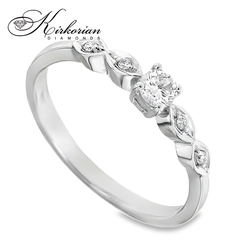 Годежен пръстен с диамант 0.20 ct в бяло злато 18К – стил и качество на цени от производител