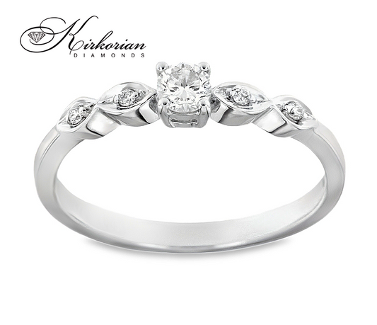 Годежен пръстен с диамант 0.20 ct в бяло злато 18К – стил и качество на цени от производител