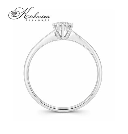 луксозен годежен пръстен с диаманти брилянт