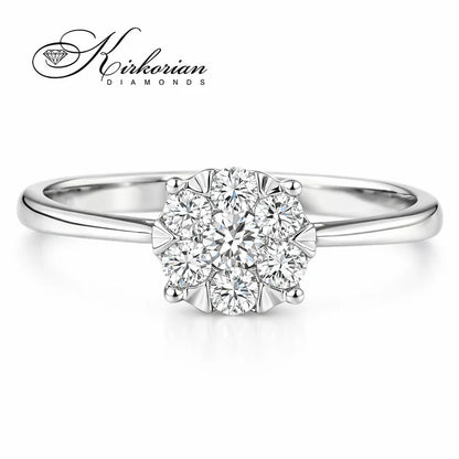 диамантен годежен пръстен 0.25 ct бяло злато