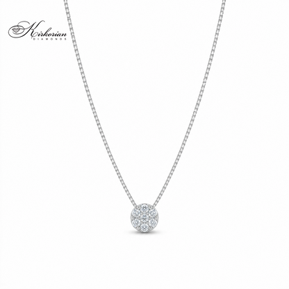 Колие от бяло злато 18K с диаманти 0.15 ct | Модел S107896 | Kirkorian Diamonds