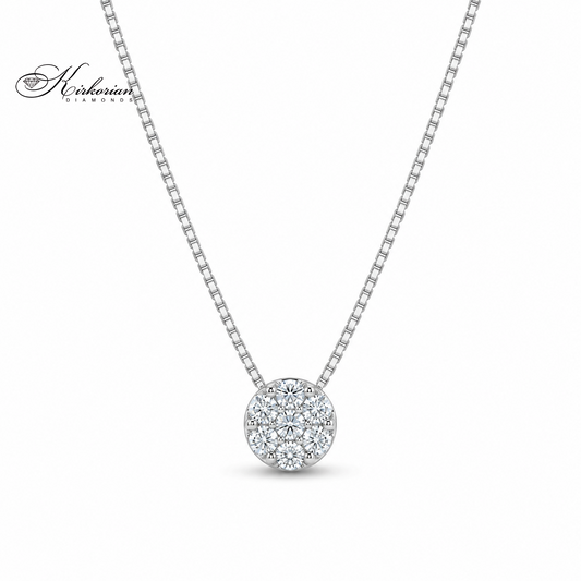 Колие от бяло злато 18K с естествени диаманти 0.15 ct – модел S107896 от Kirkorian Diamonds