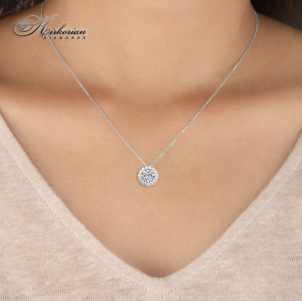 Колие от бяло злато 18k с Lab Grown диамант 0.65ct – IGI сертификат | Модел LGSJP31595