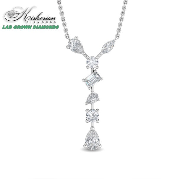 Колие от бяло злато 18k с Lab Grown диаманти 0.66ct – KD сертификат | Модел SJP31702