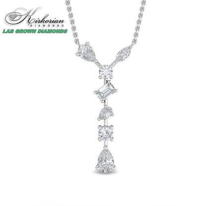 Колие от бяло злато 18k с Lab Grown диаманти 0.66ct – KD сертификат | Модел SJP31702
