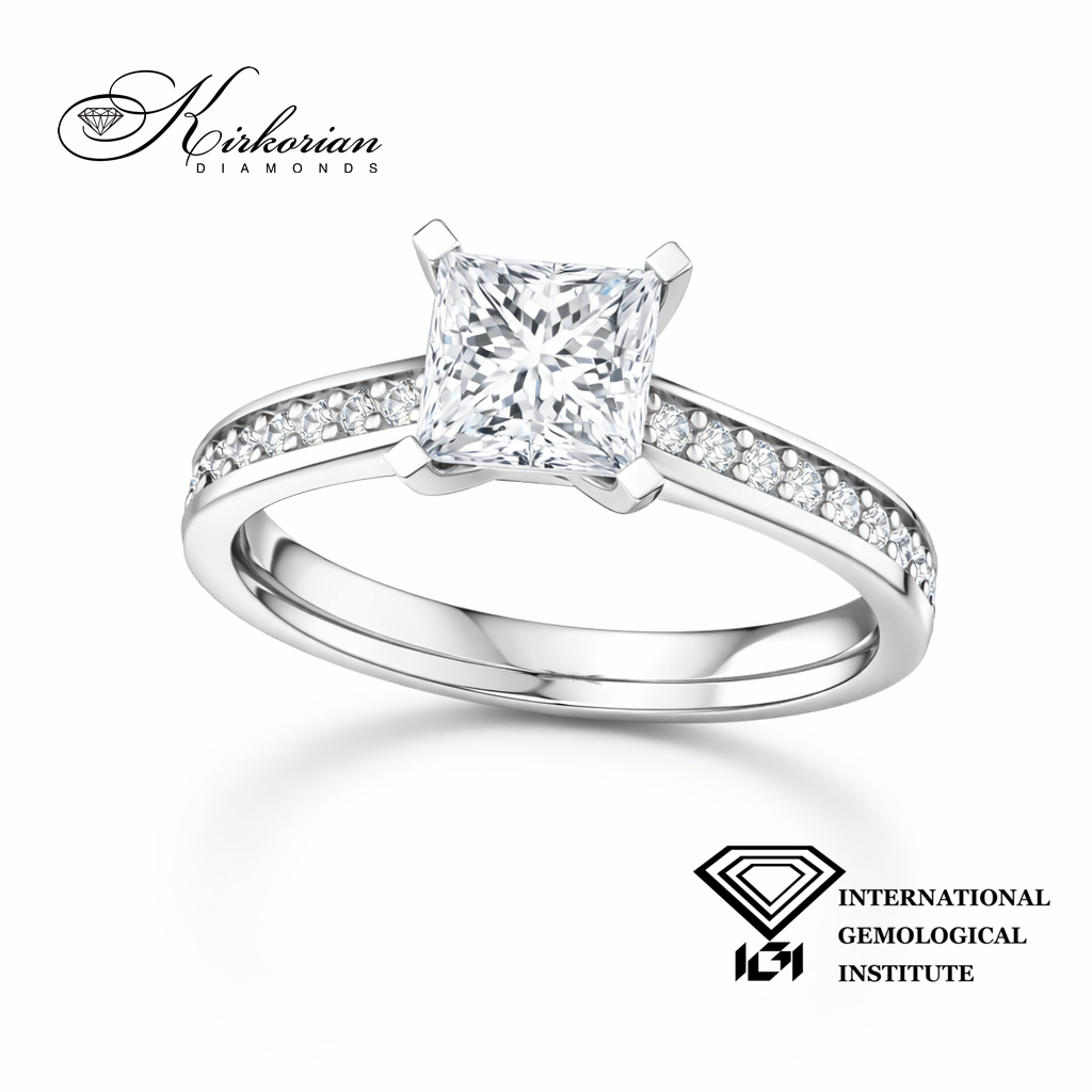 Лабораторно отгледан диамант Princess 1 карат