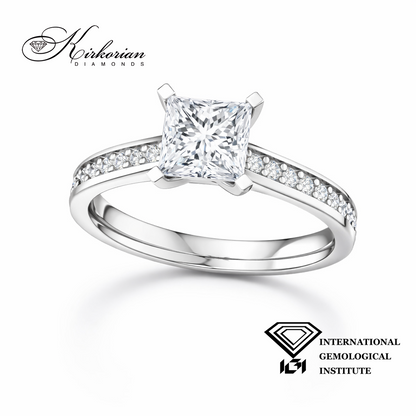 Лабораторно отгледан диамант Princess 1 карат