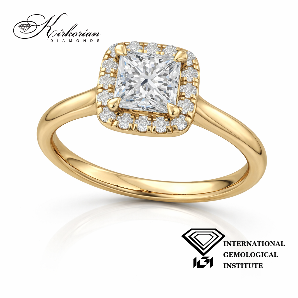 Лабораторно отгледан Princess диамант IGI сертификат