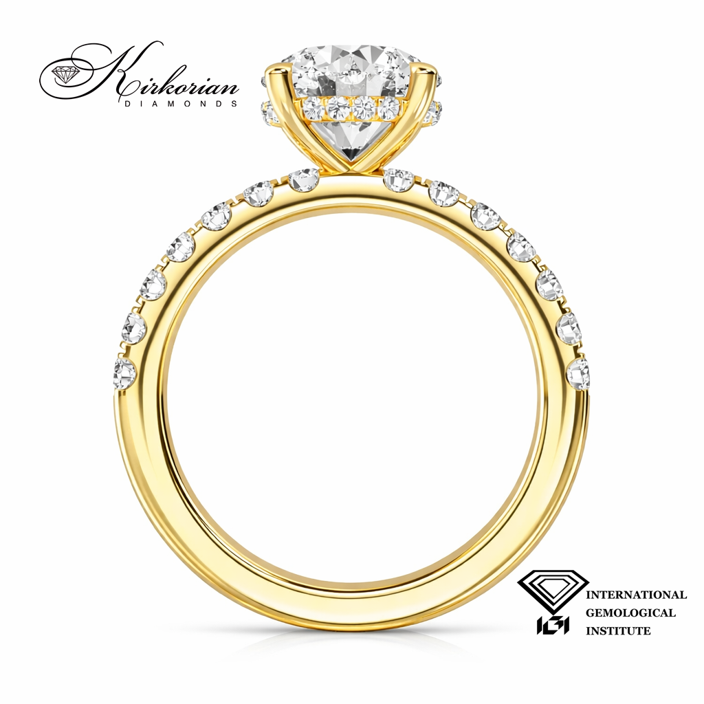 детайл централен диамант 1.00 ct E VS1 брилянтна шлифовка IGI сертификат