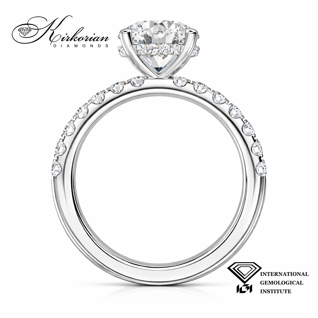 пръстен с лабораторно отгледан диамант 1.46 ct IGI сертификат