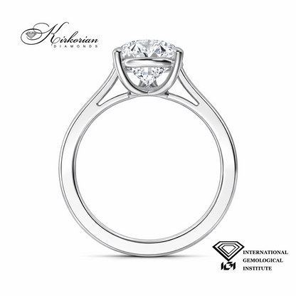 Профил на годежен пръстен Pear 1.51 ct бяло злато 585 солитер дизайн