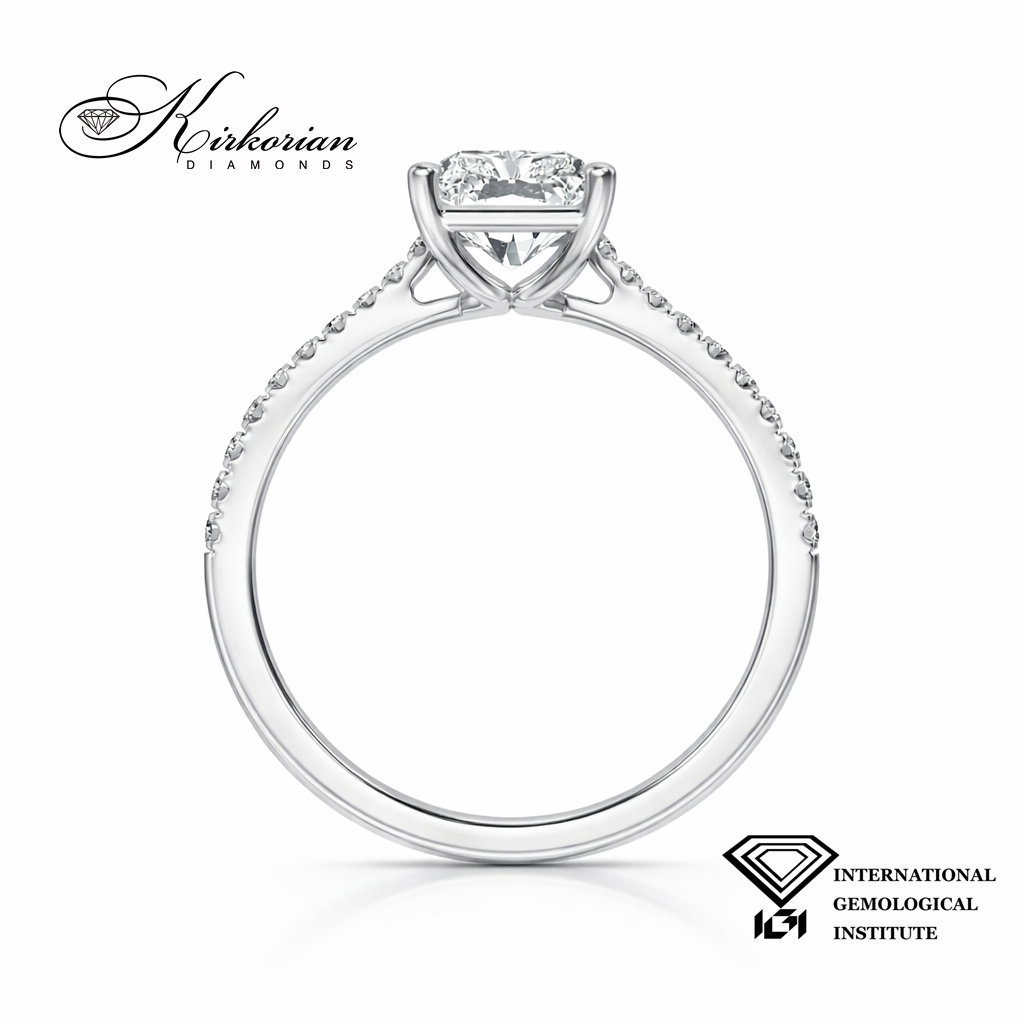 Детайл на Radiant лабораторен диамант Kirkorian Diamonds