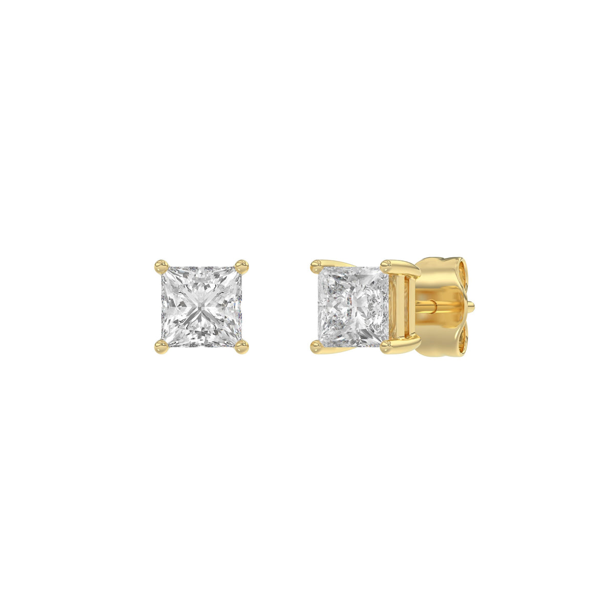 14K Yellow Gold, angled view