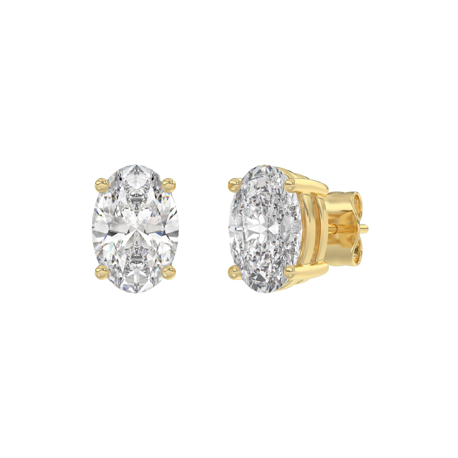 14K Yellow Gold, angled view