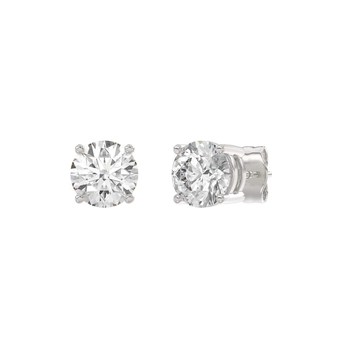 14K White Gold, angled view
