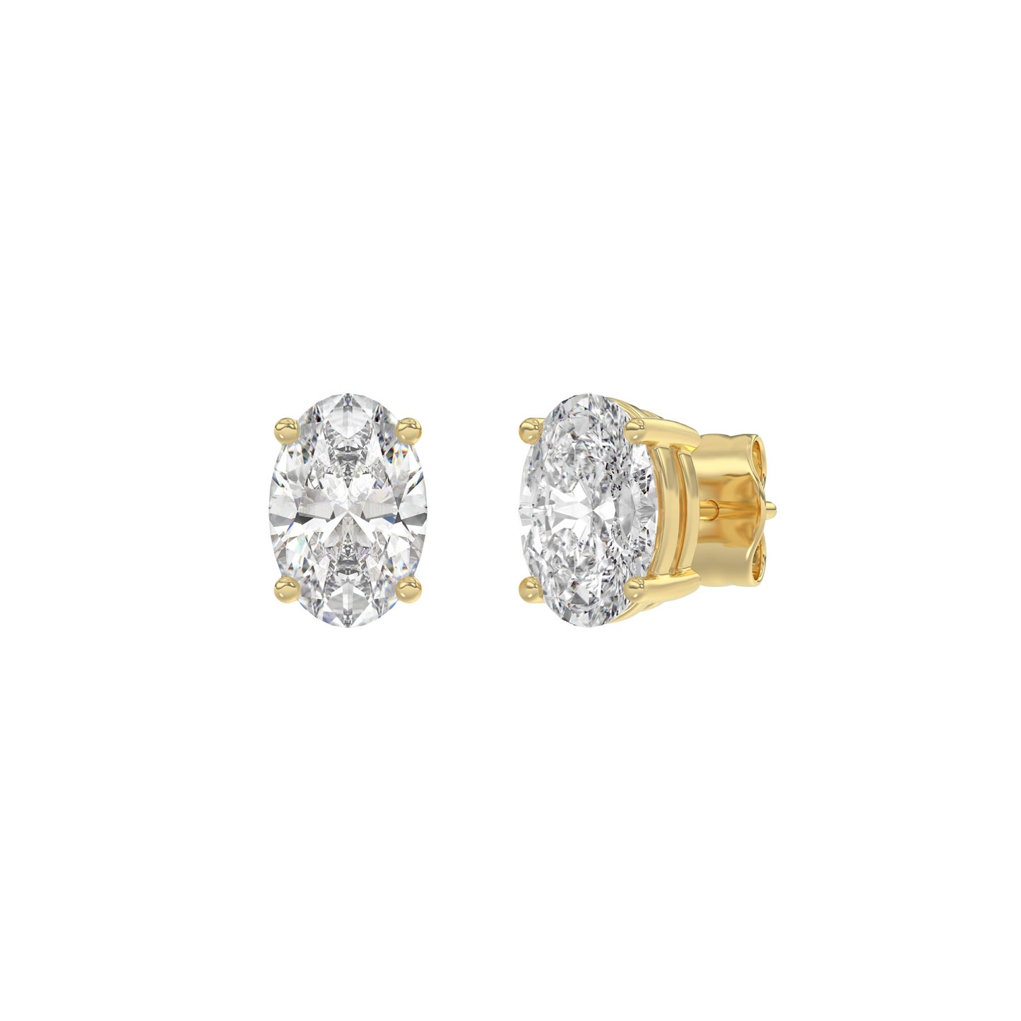 14K Yellow Gold, angled view