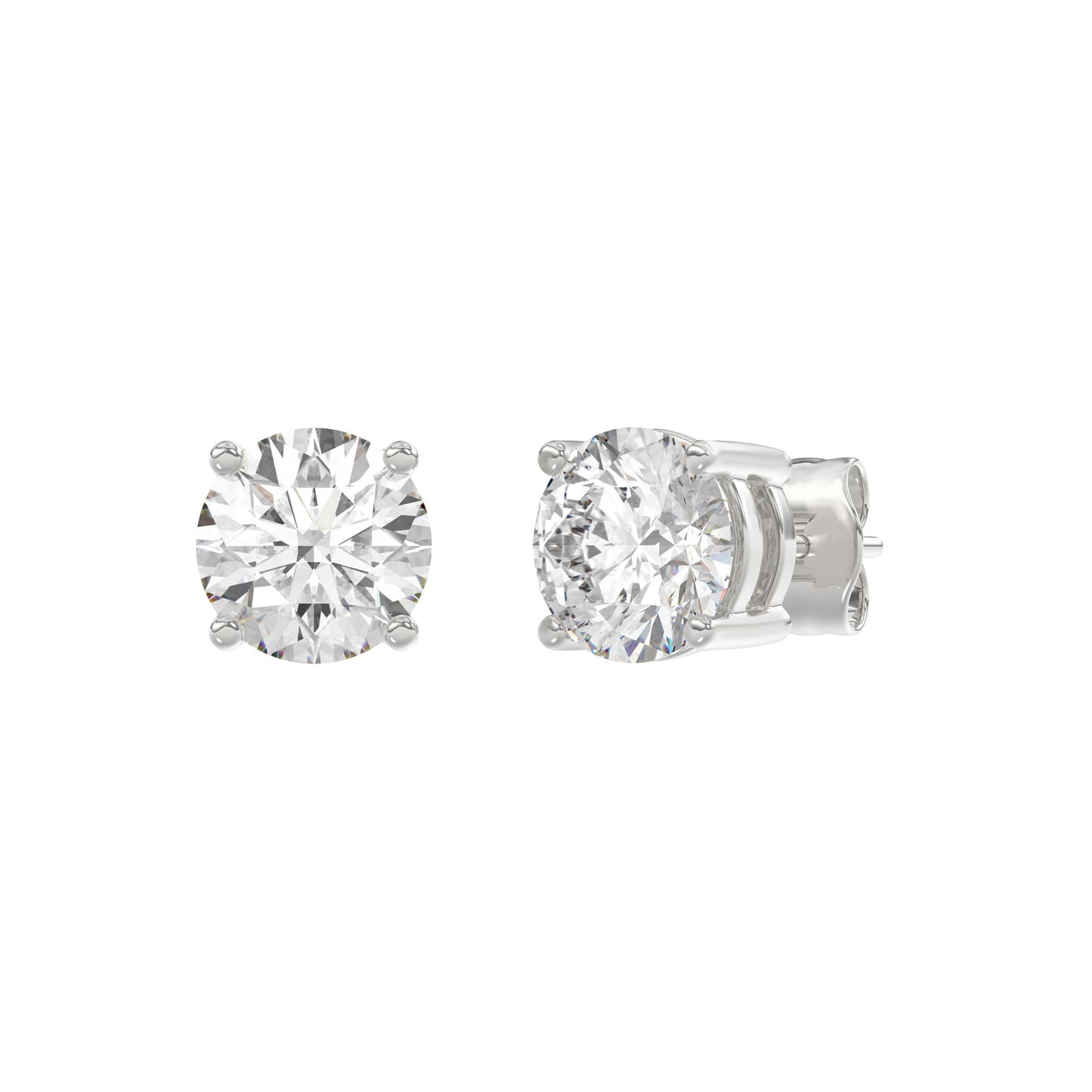 14K White Gold, angled view