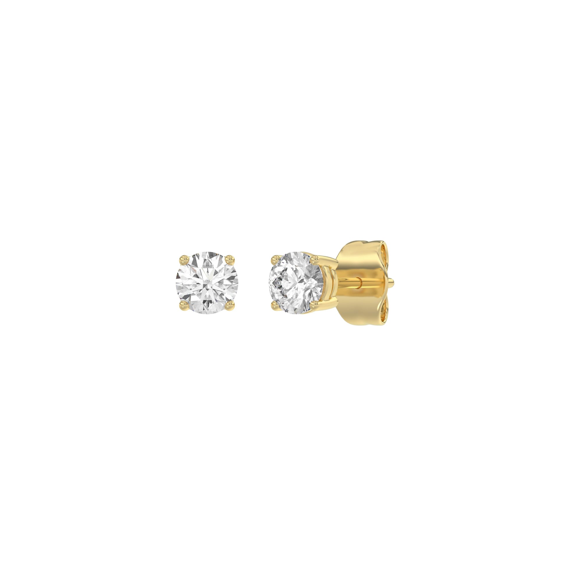 14K Yellow Gold, angled view
