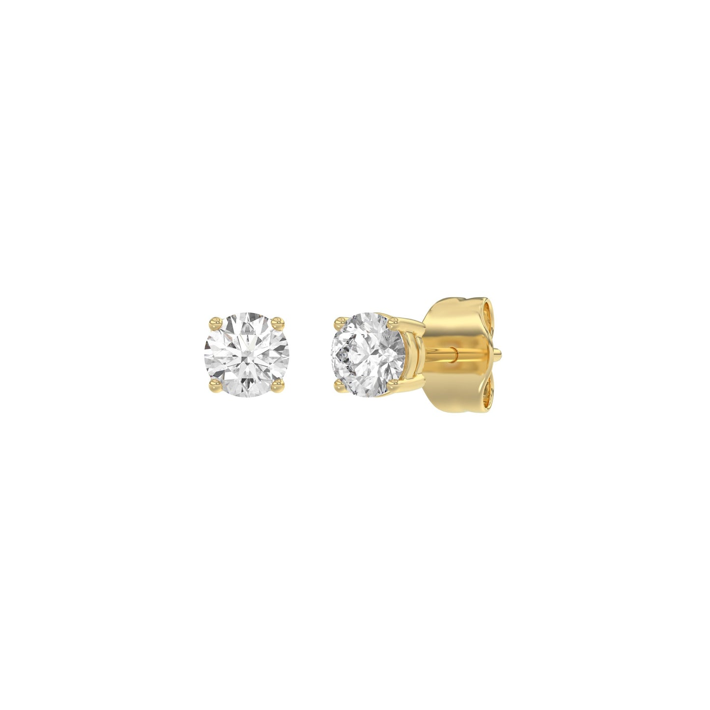 14K Yellow Gold, angled view