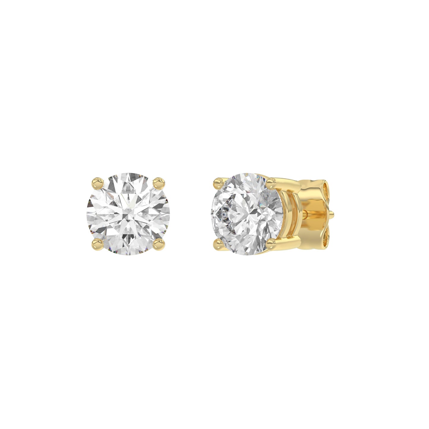 14K Yellow Gold, angled view