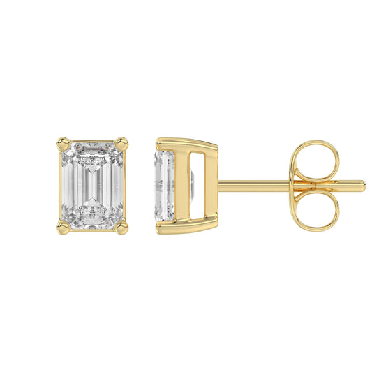 14K Yellow Gold, flat view