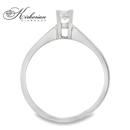 Годежен пръстен от злато 14К с диамант 0.15 ct – класическа визия и изискан стил