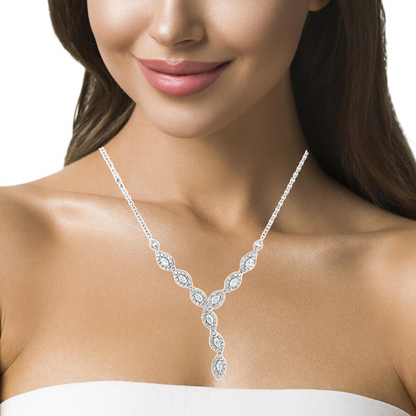 Изящно колие от бяло злато 18k с диаманти 0.77ct – модел IT5 от Kirkorian Diamonds