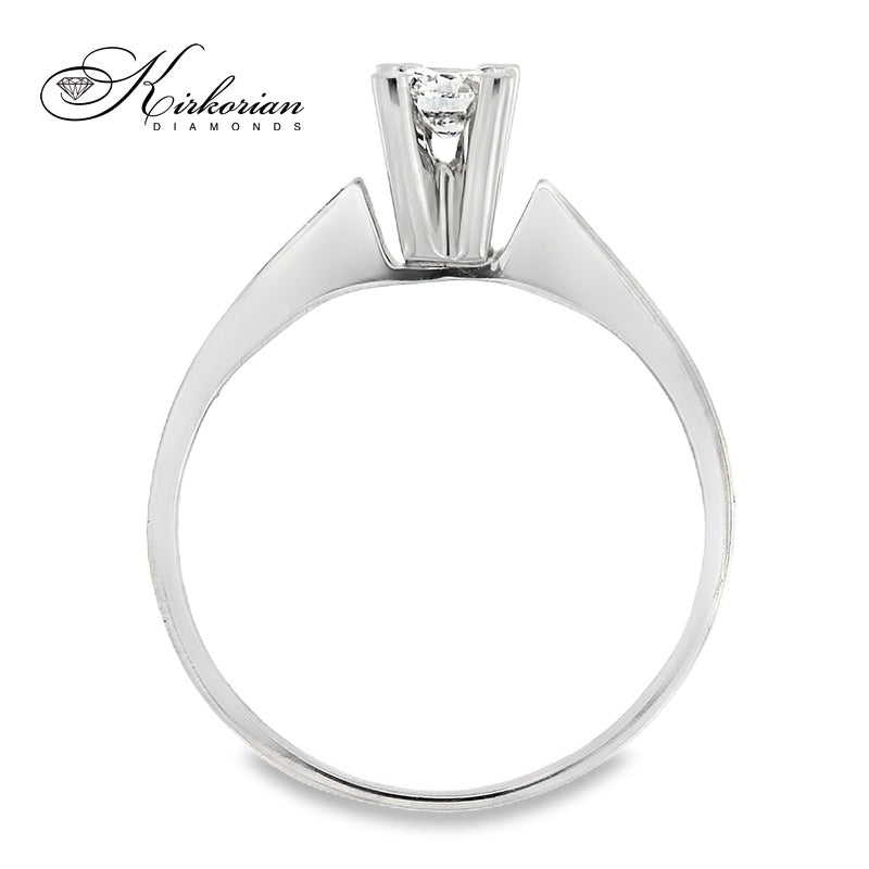 Годежен пръстен от бяло злато 14К с диамант 0.245 ct – Лукс на достъпна цена