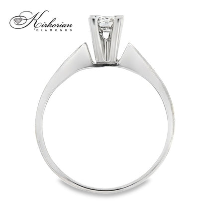 Годежен пръстен от бяло злато 14К с диамант 0.245 ct – Лукс на достъпна цена