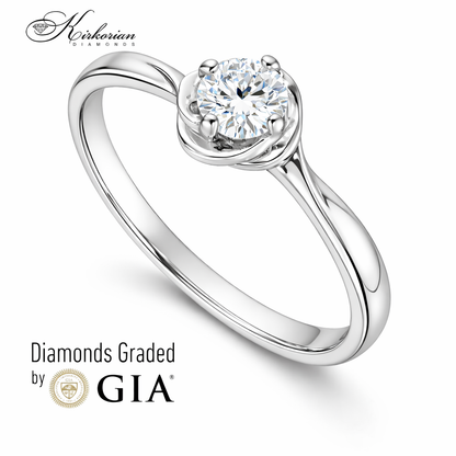 Годежен пръстен с диамант 0.25 ct GIA – цени от производител