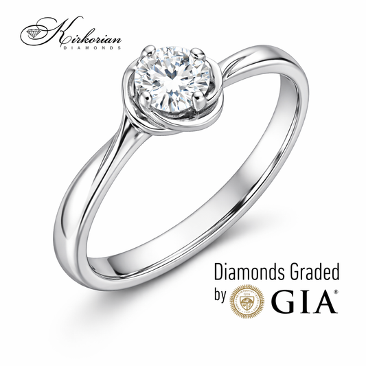Годежен пръстен с диамант 0.25 ct GIA – цени от производител