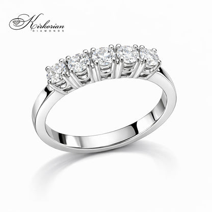 Пръстен от бяло или жълто злато 14k с диаманти 0.52ct – модел K607
