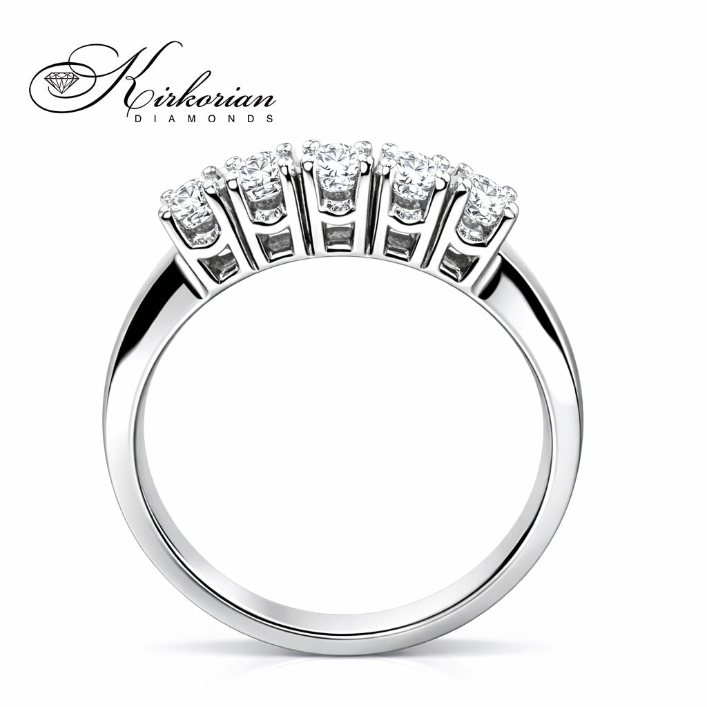 Пръстен от бяло или жълто злато 14k с диаманти 0.52ct – модел K607