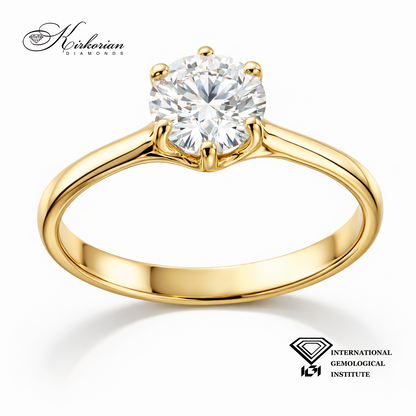 Годежен пръстен с лабораторен диамант 1.03 ct KIRKORIAN DIAMONDS