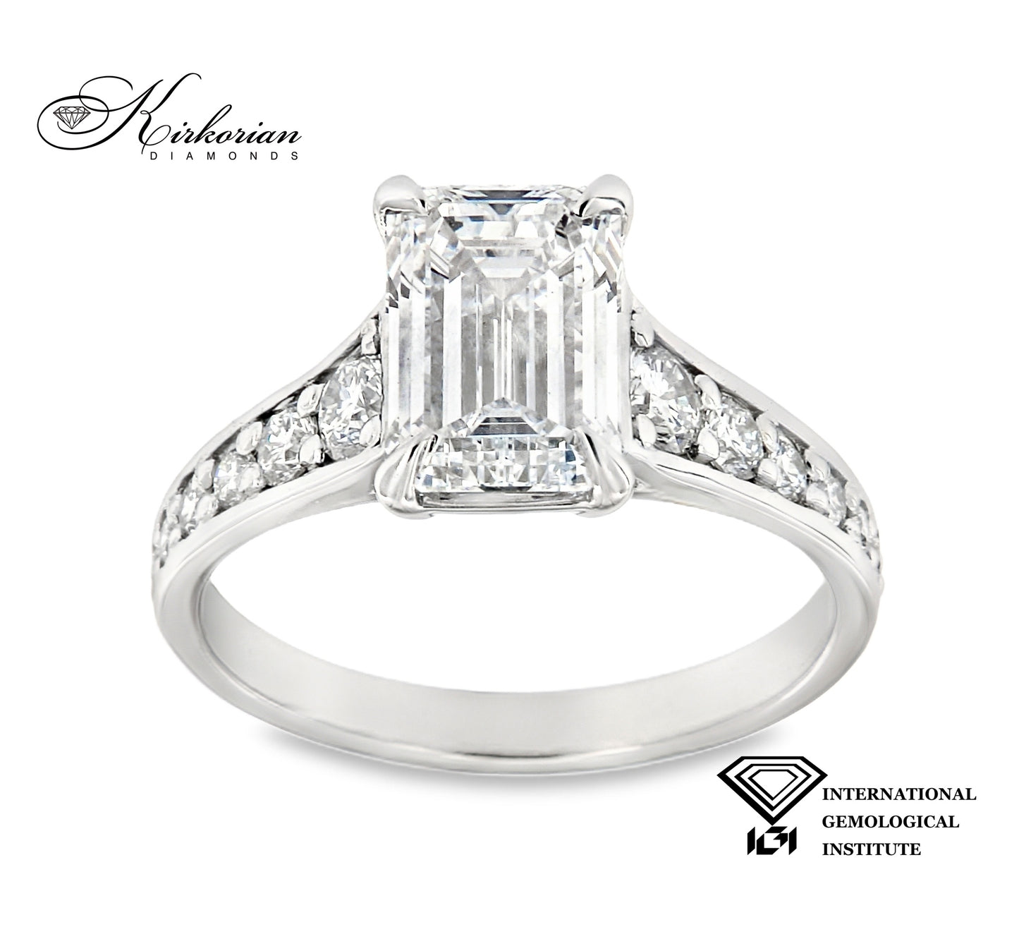 Годежен пръстен с Lab Grown диамант 3.60ct | Бяло злато 14k | IGI сертификат – LG658
