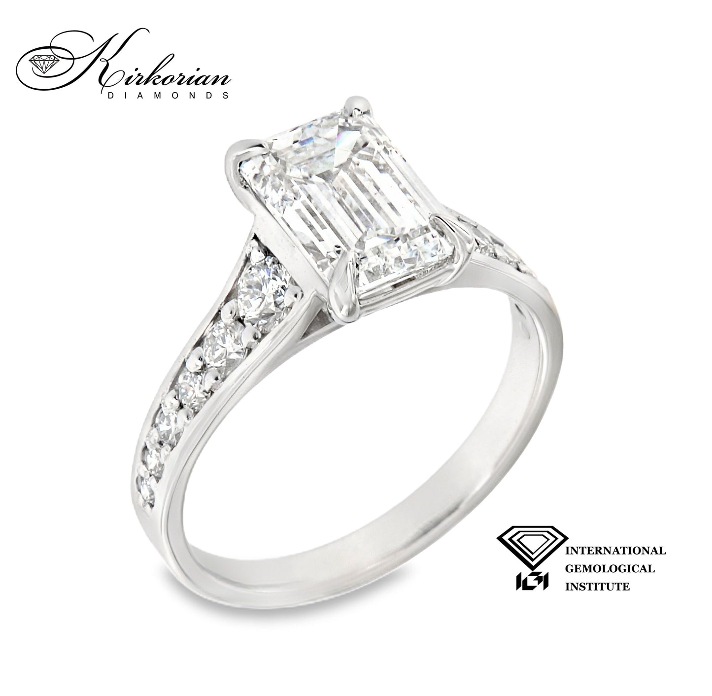 Годежен пръстен с Lab Grown диамант 3.60ct | Бяло злато 14k | IGI сертификат – LG658