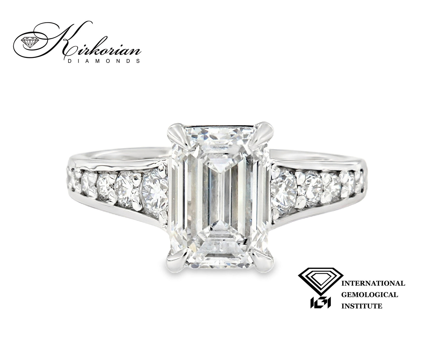 Годежен пръстен с Lab Grown диамант 3.60ct | Бяло злато 14k | IGI сертификат – LG658