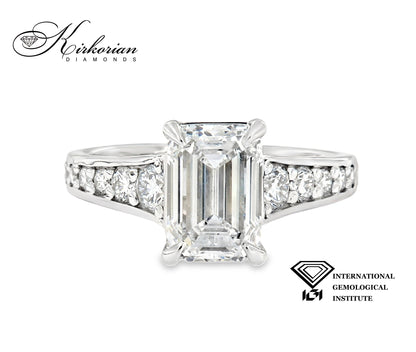Годежен пръстен с Lab Grown диамант 3.60ct | Бяло злато 14k | IGI сертификат – LG658