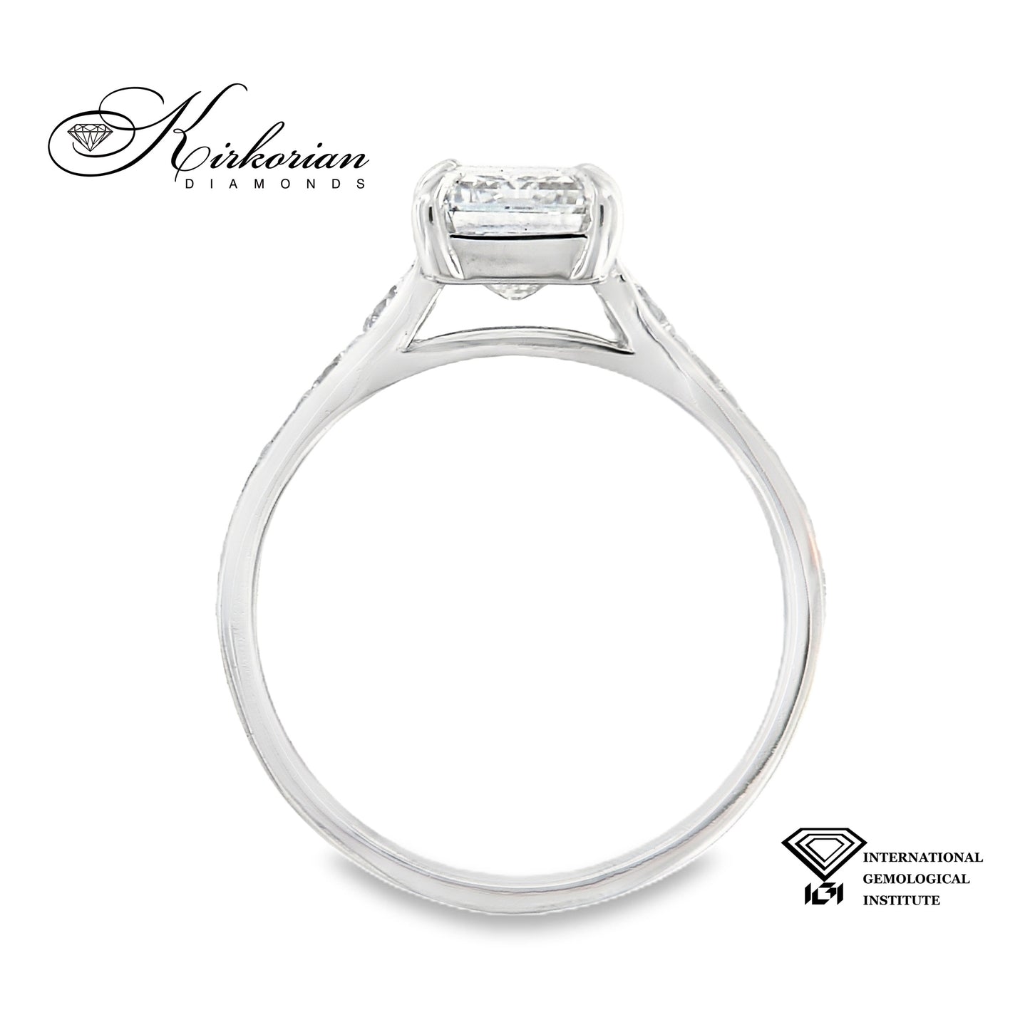 Годежен пръстен с Lab Grown диамант 3.60ct | Бяло злато 14k | IGI сертификат – LG658